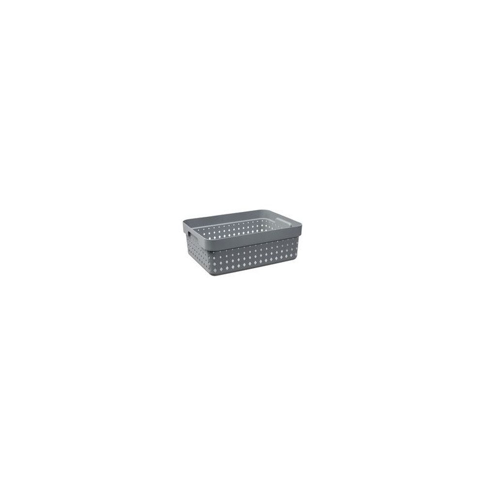 NHG Bac de rangement SEOUL BASKET M, PP, gris