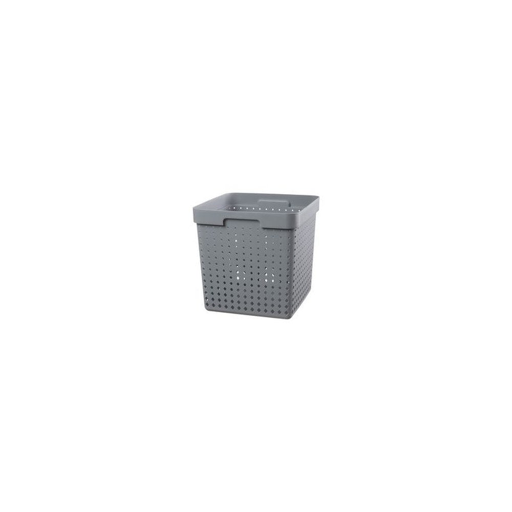 NHG Bac de rangement SEOUL BASKET XL, PP, gris