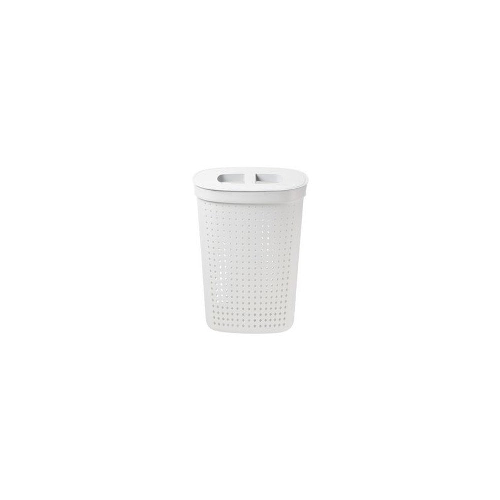 NHG Panier à linge SEOUL, 60,8 litres, ovale, blanc