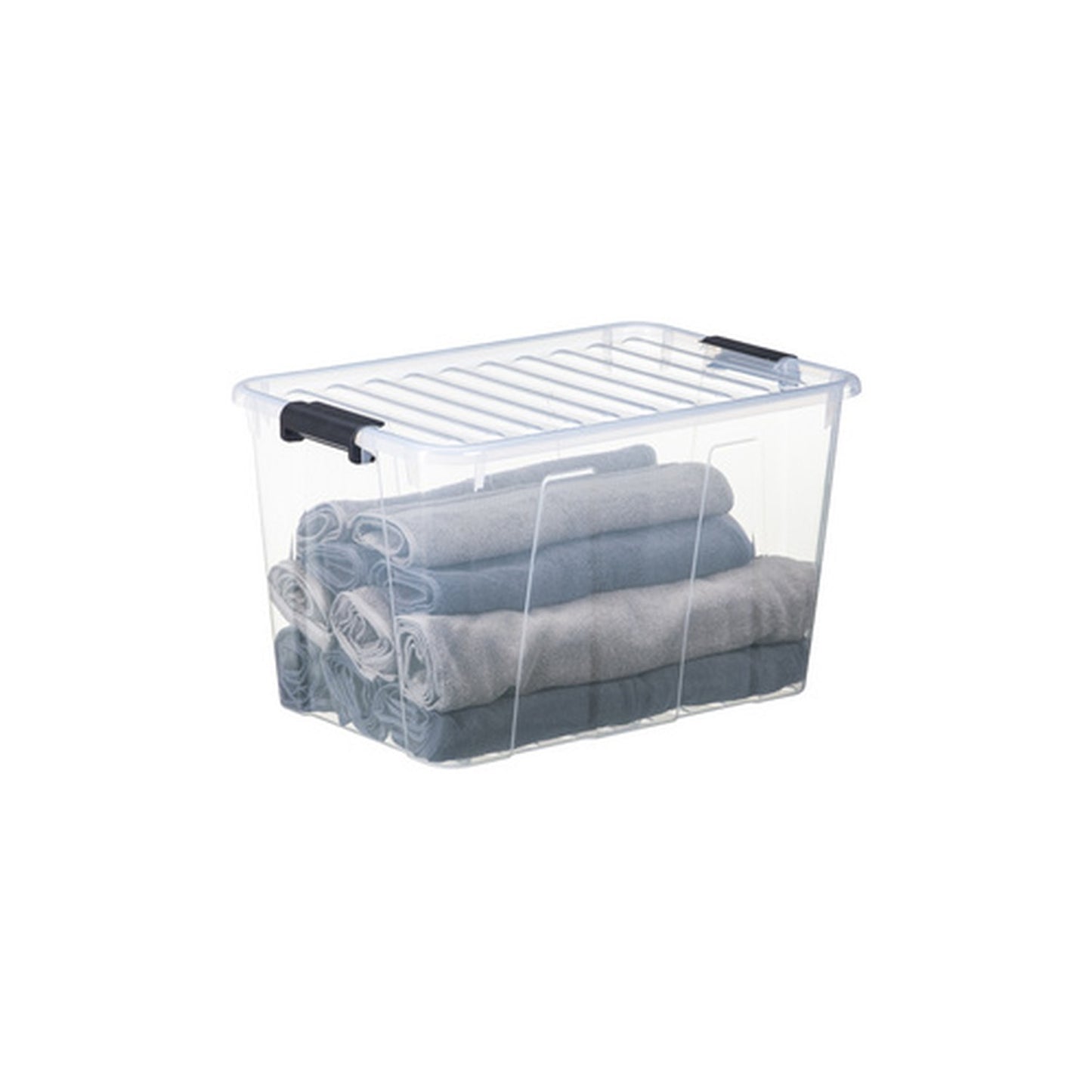 plast team Boîte de rangement HOME BOX, 52 l, transparent