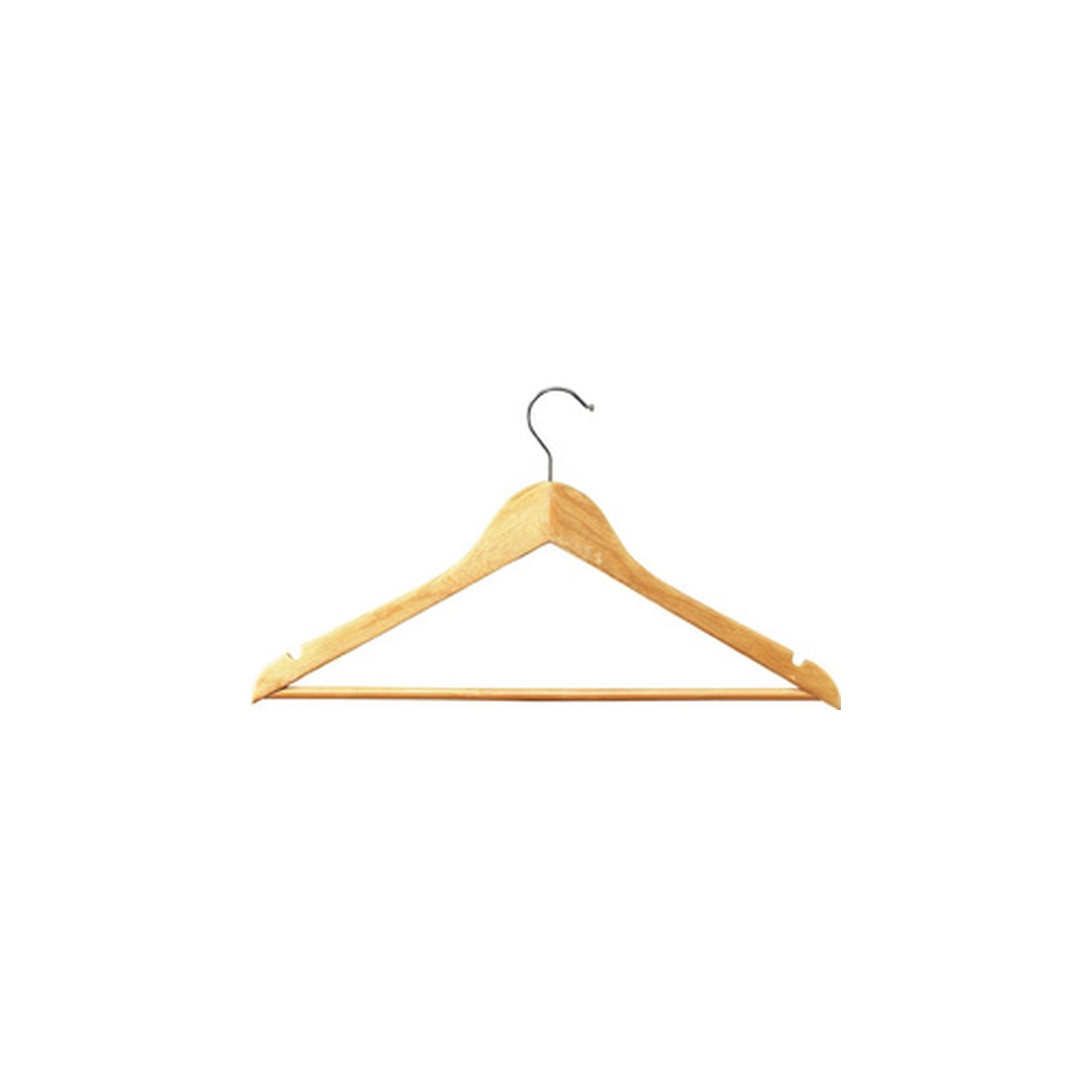 UNiLUX Cintre en bois "WOODY", en bois véritable, naturel x25