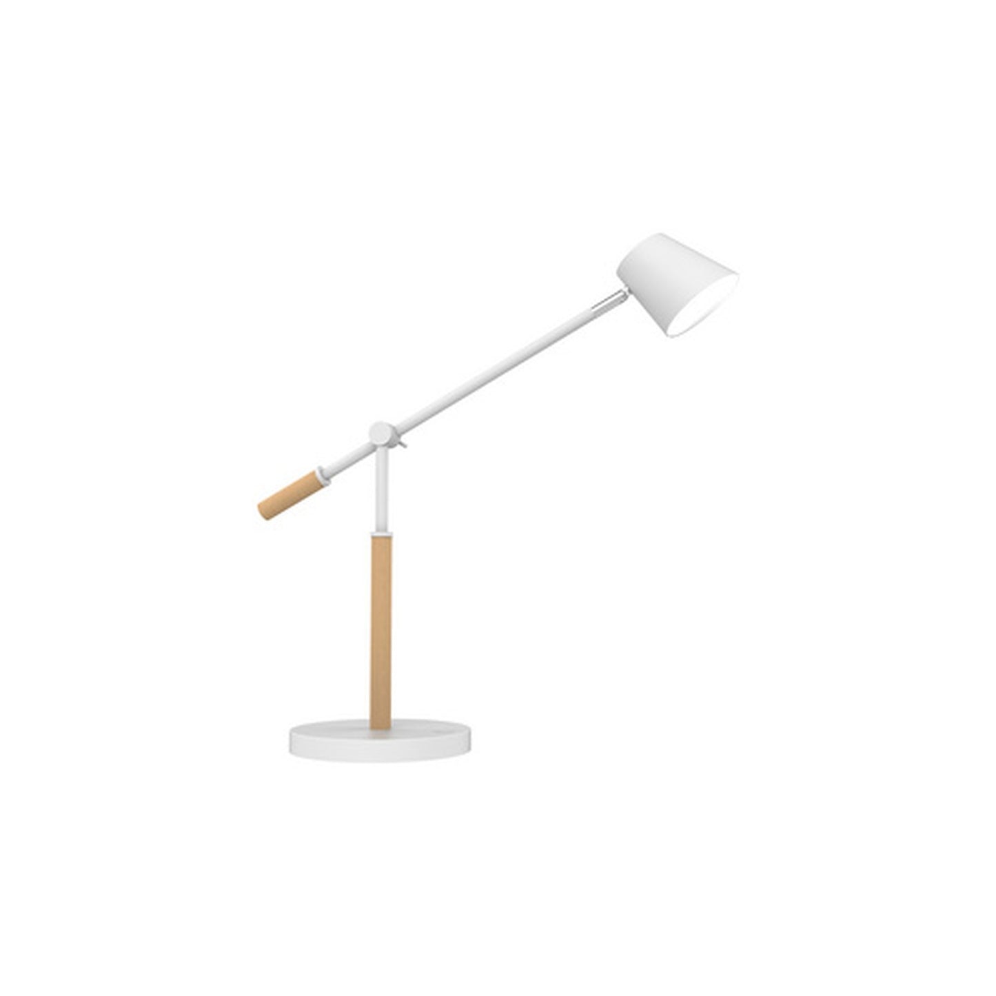UNiLUX Lampe de bureau à LED VICKY, dimmable, hêtre/blanc
