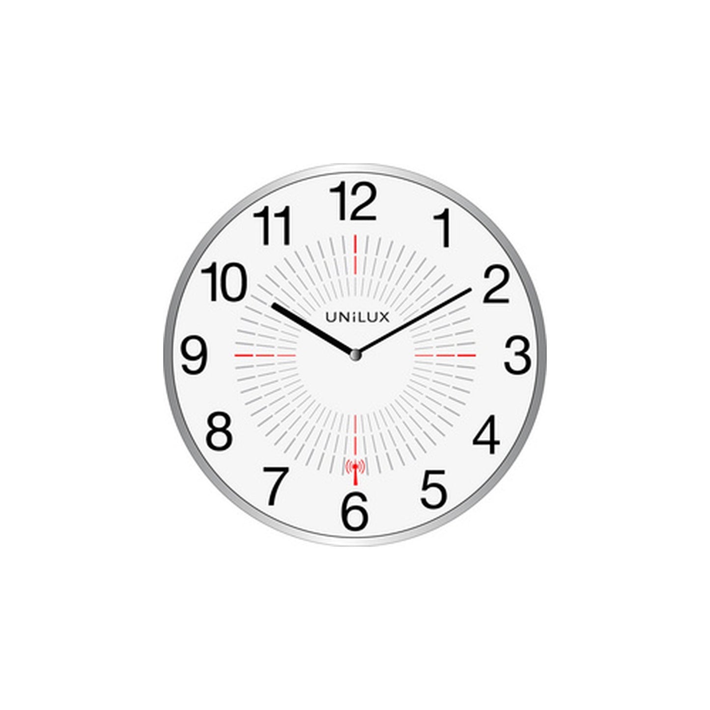 UNiLUX Horloge murale radio-pilotée "OUTDOOR", argent