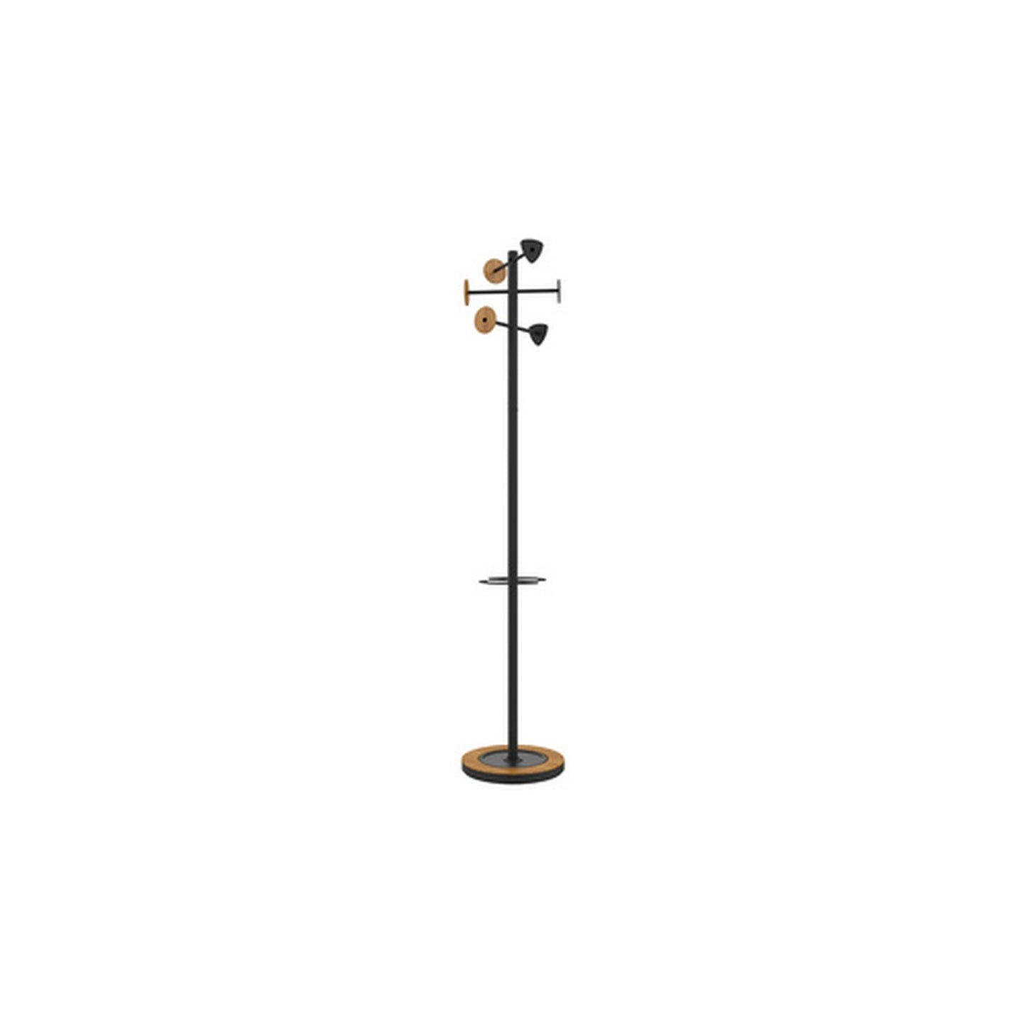 UNiLUX Porte-manteau BORA BAMBOO, noir-bambou