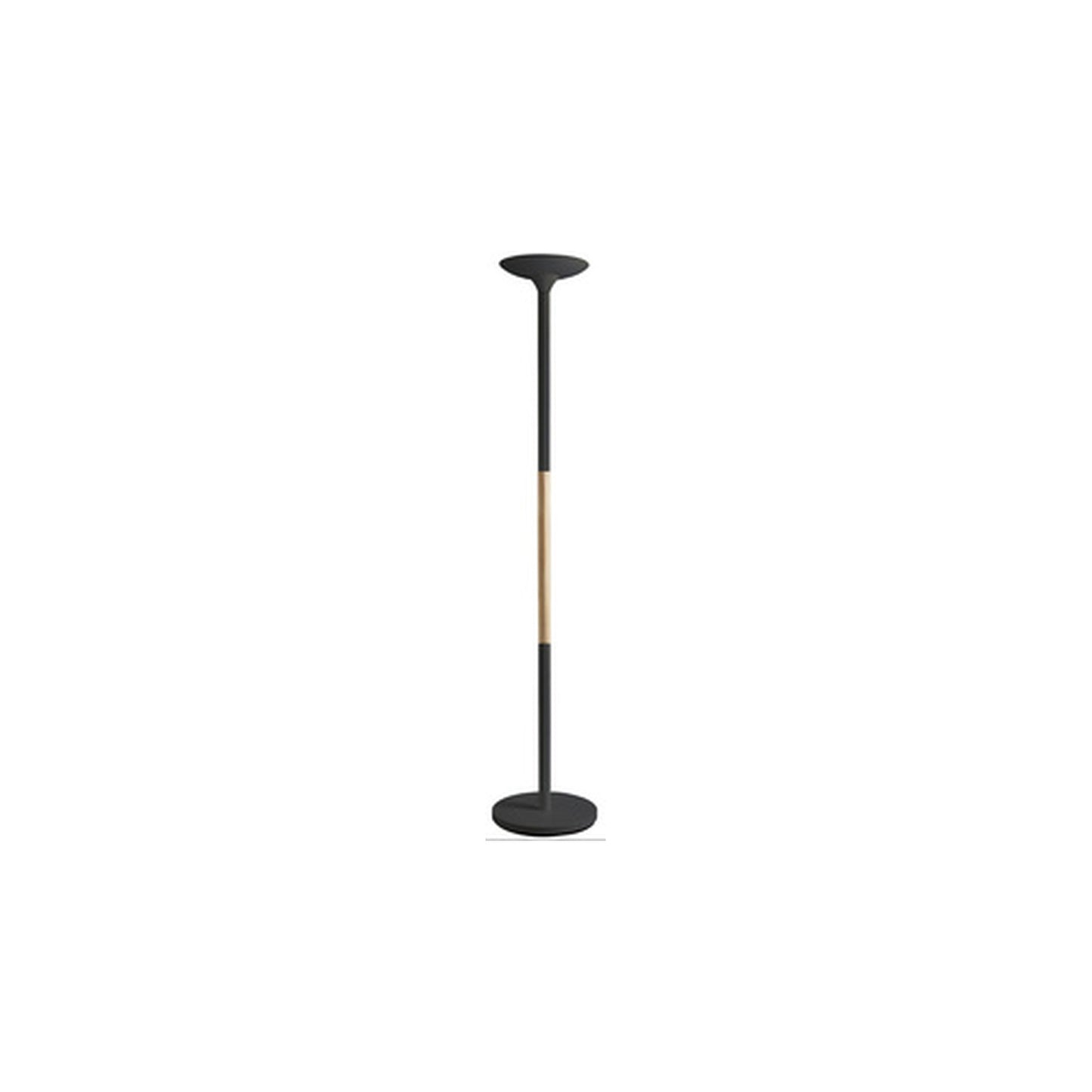 UNiLUX Lampadaire à LED PRYSKA, dimmable, hêtre/noir