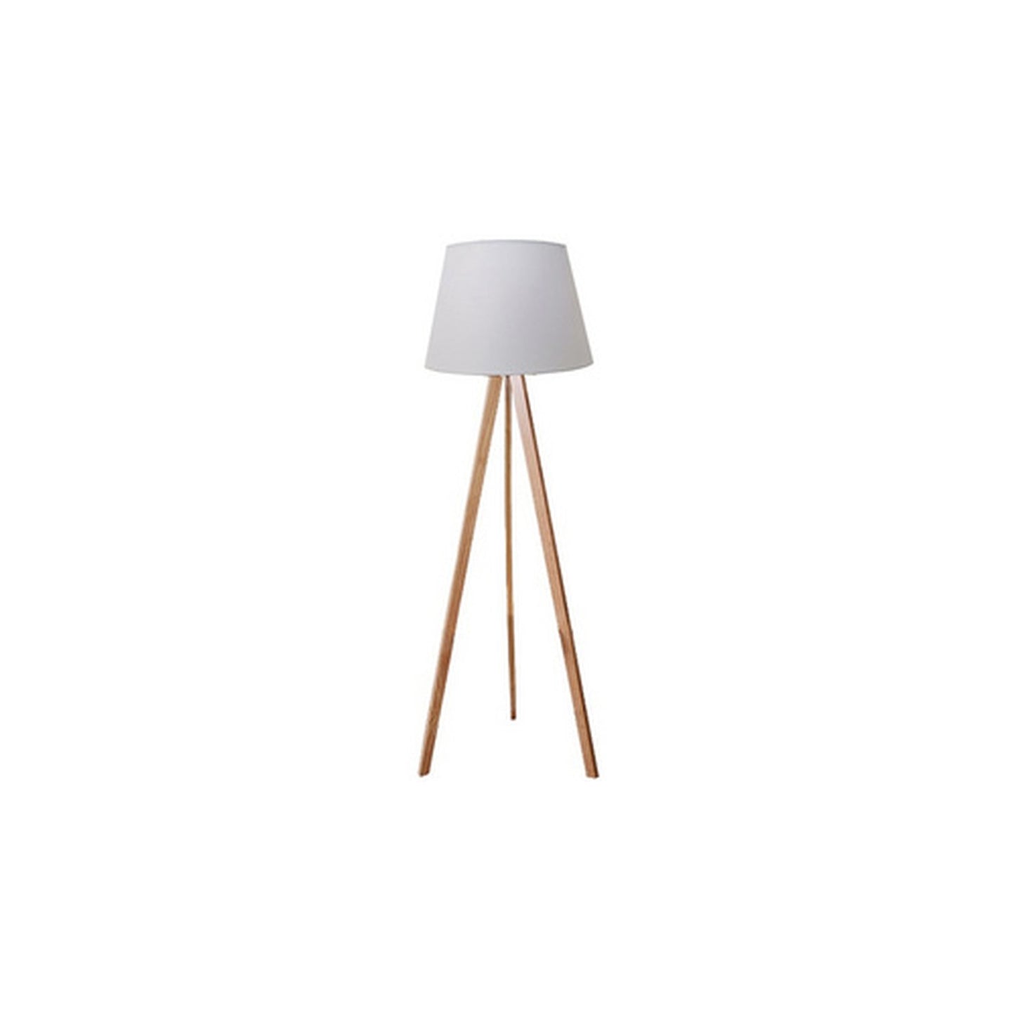 UNiLUX Lampadaire à LED TOOKA, hauteur 1520 mm, blanc/bambou