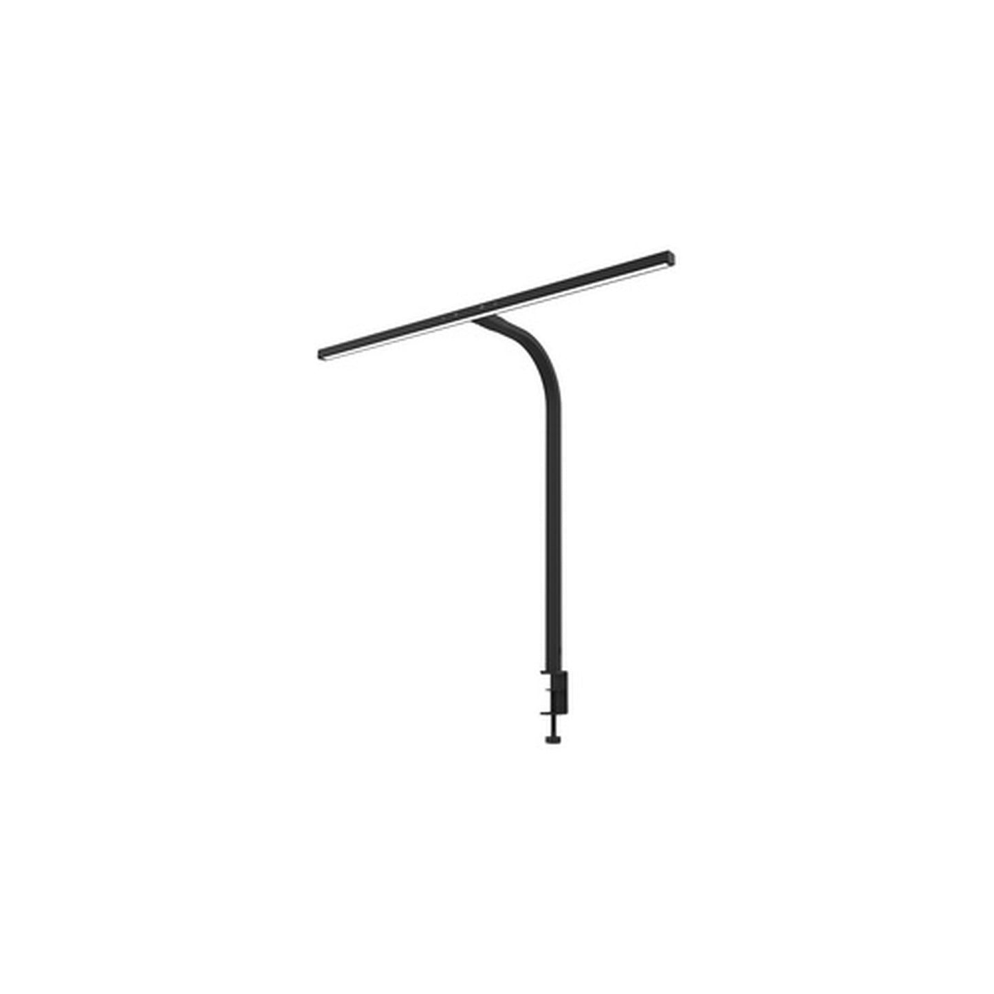 UNiLUX Lampe de bureau à LED STRATA, pied de serrage, noir