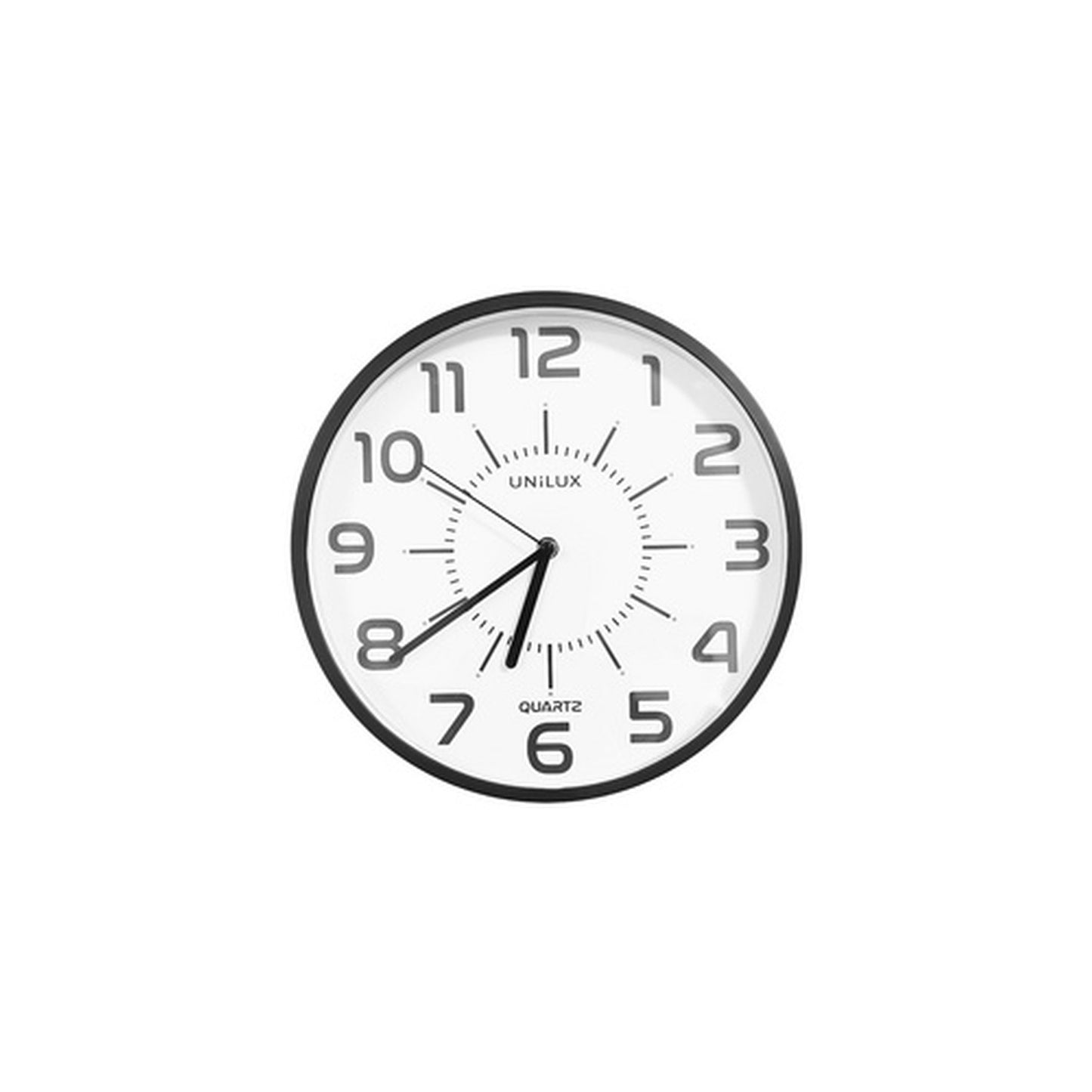 UNiLUX Horloge murale à quartz POP PL, diamètre 305 mm, noir