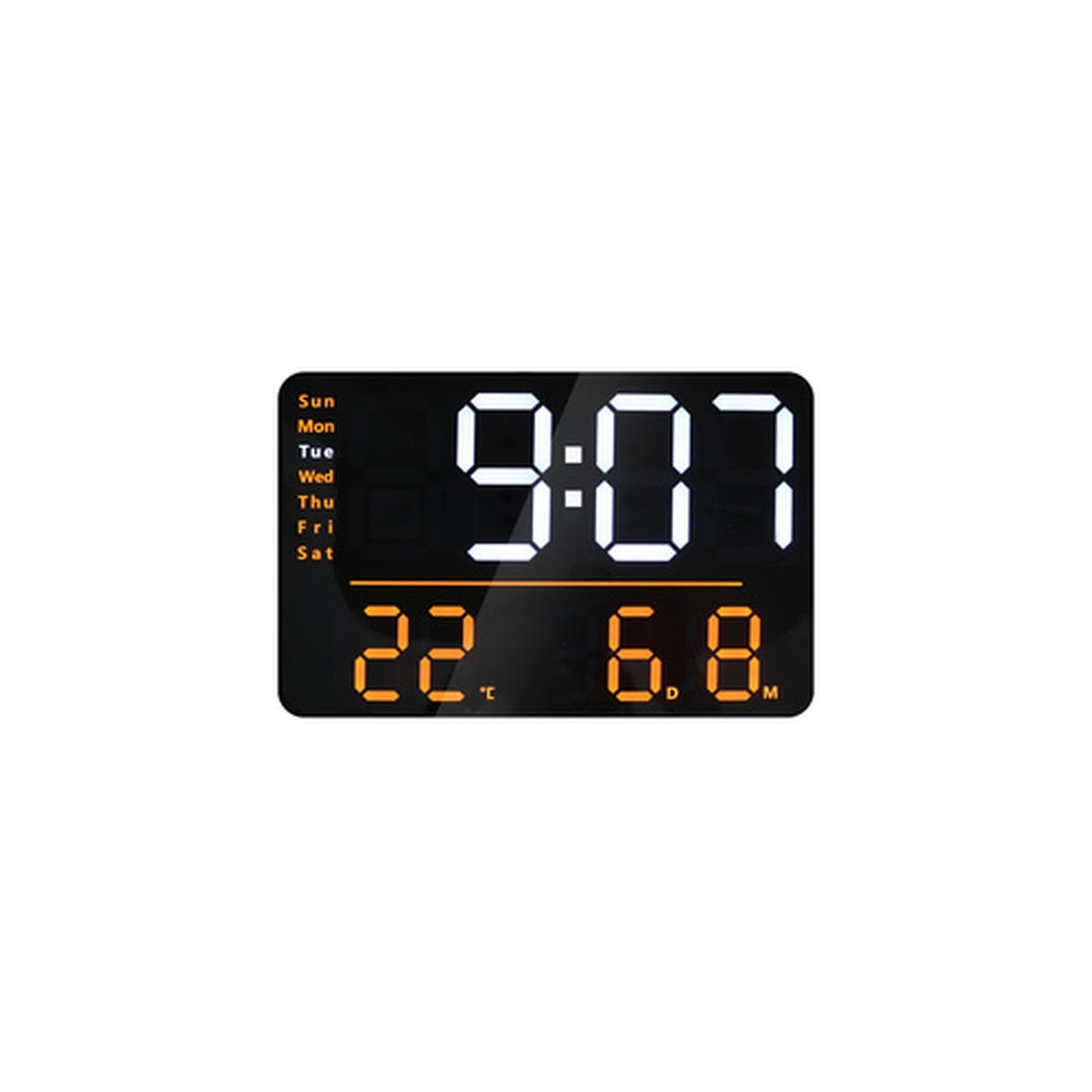 UNiLUX Horloge digitale multifonction à LED NUMI, noir