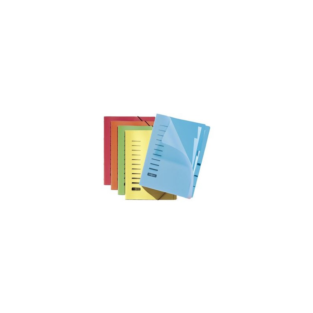 PAGNA Trieur, A4, PP, 6 compartiments, rouge