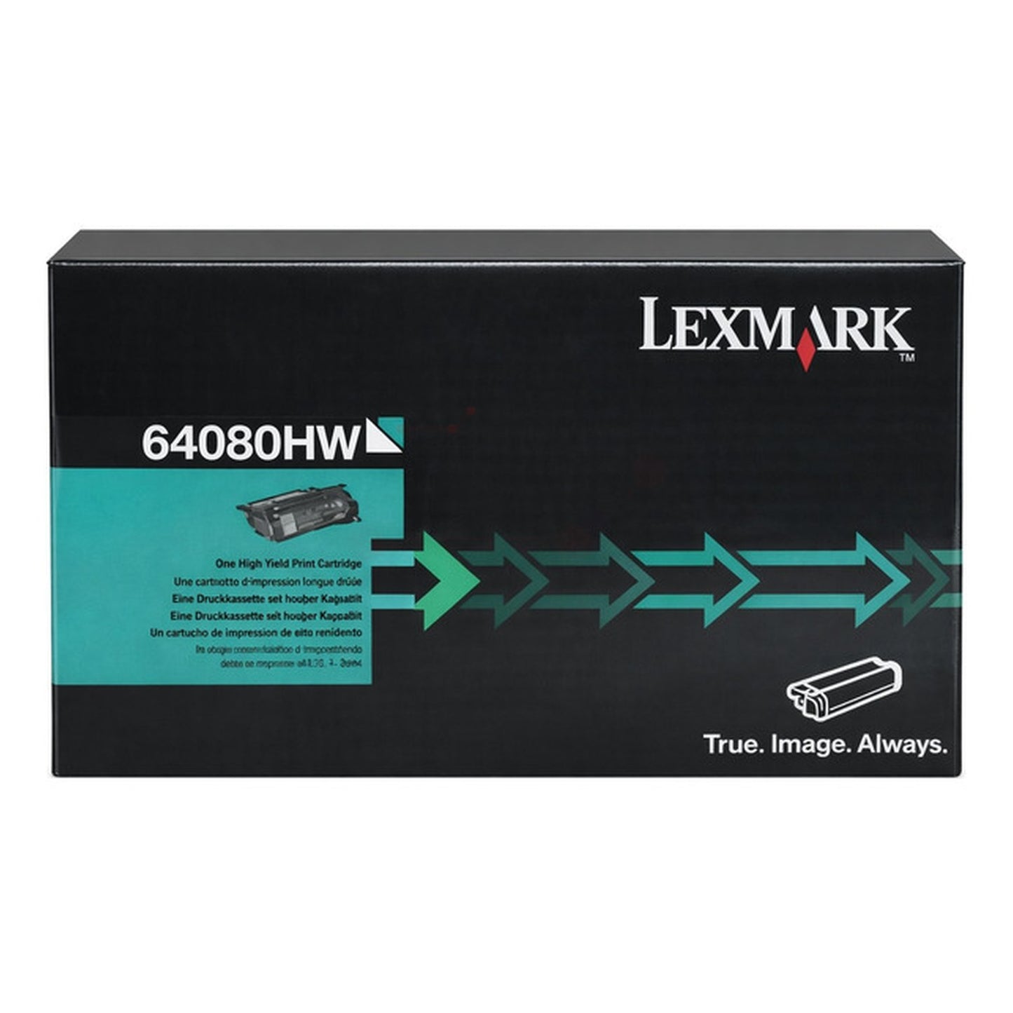 Toner d'origine Lexmark 64080HW - noir