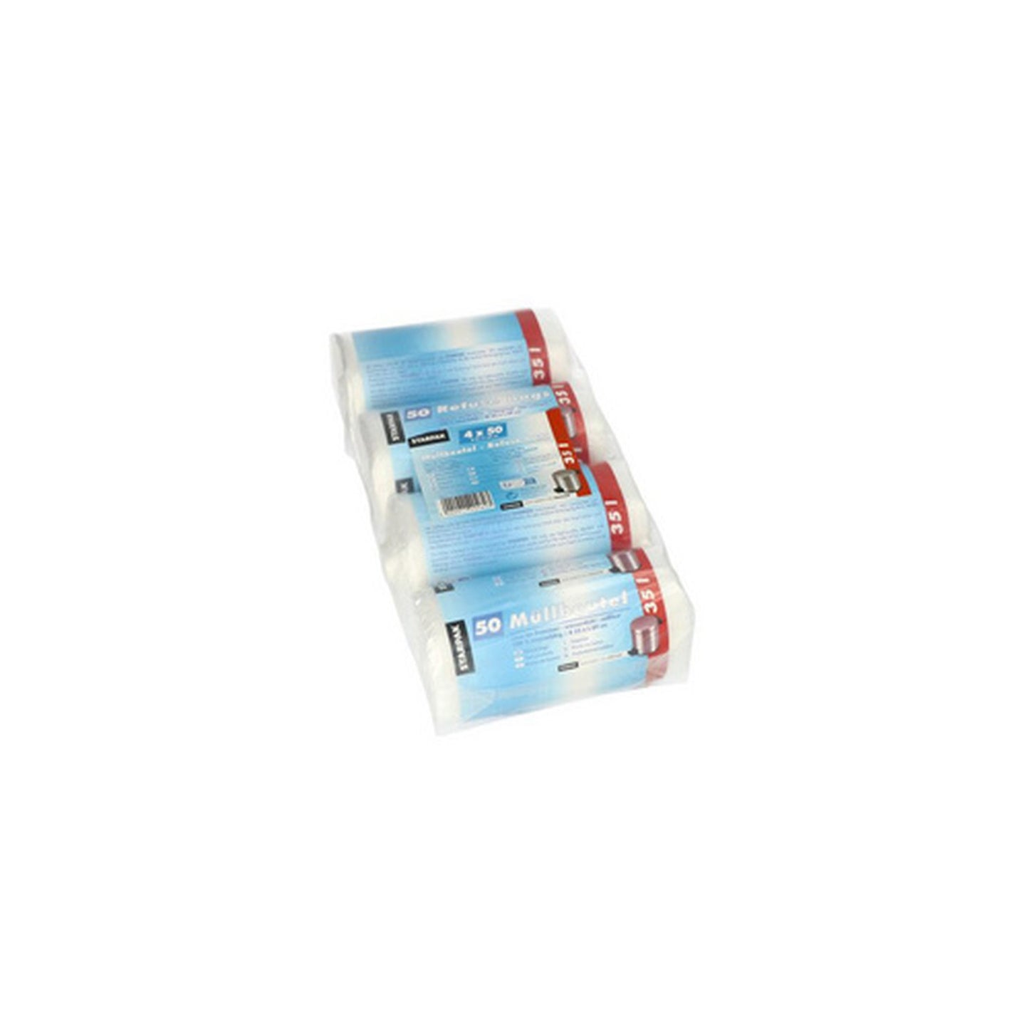 STARPAK Sac poubelle HDPE, 35 litres, transparent