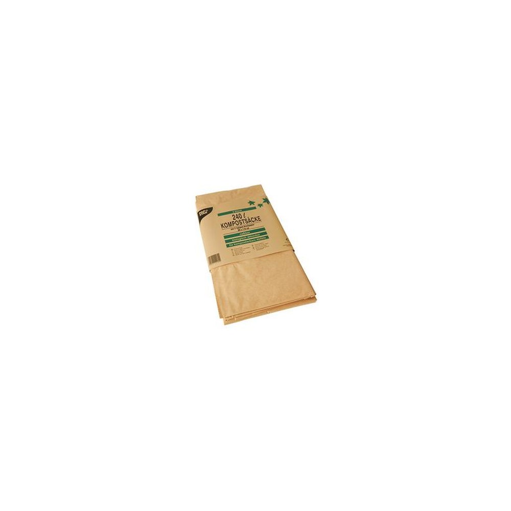 PAPSTAR Sac compostable, 240 litres, brun