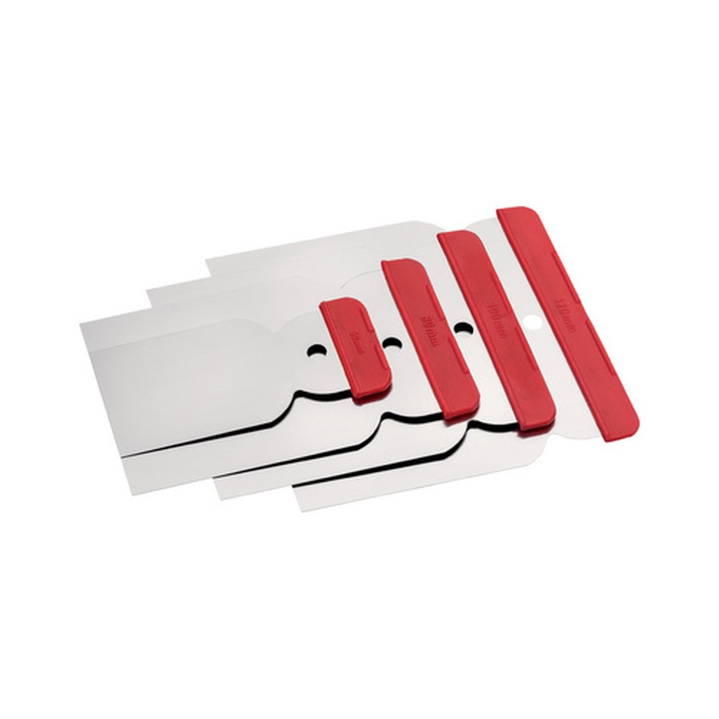 WESTEX Jeu de spatules japonaises, acier inoxydable,4 pièces