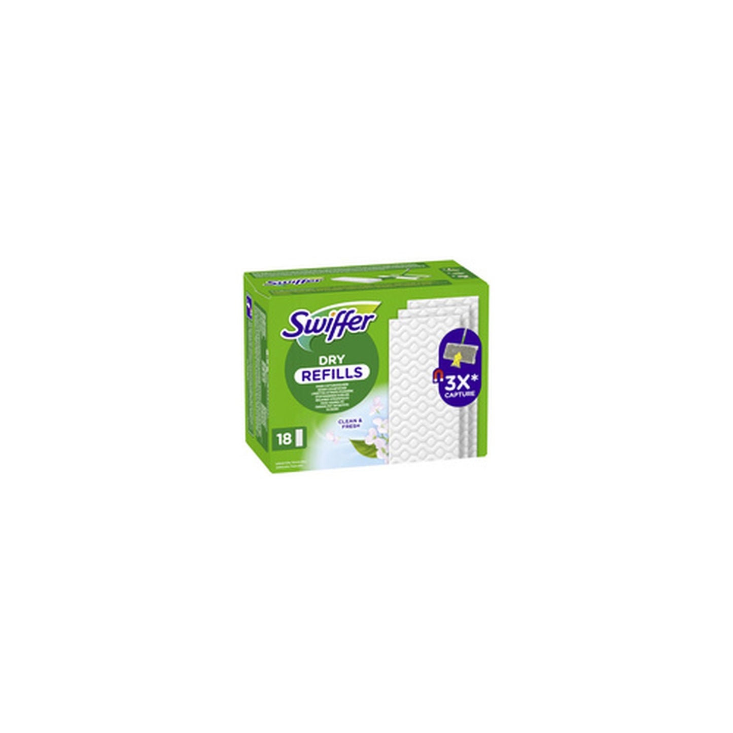 Swiffer Serpillère sèche au parfum febreze, pack de recharge