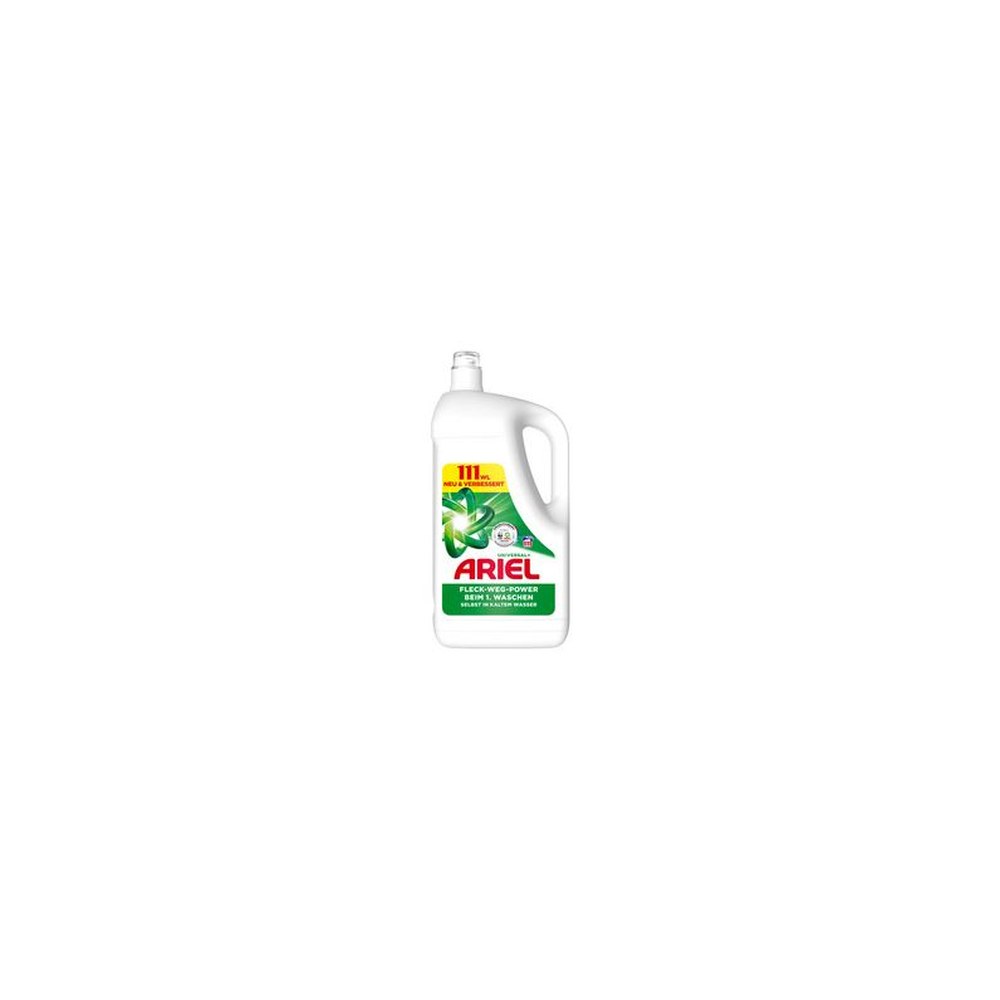 ARIEL Lessive liquide Universal+, 4,995 litres - 111 lavages