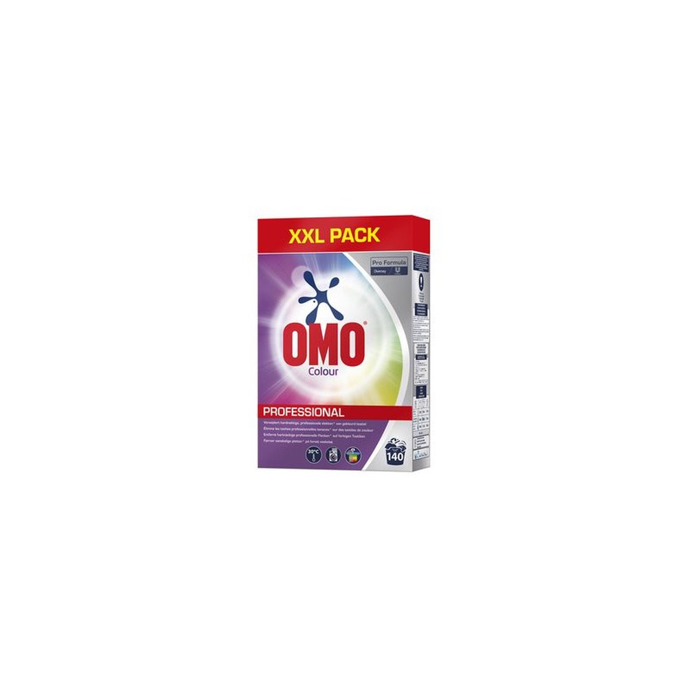 OMO Lessive en poudre Professional Color, 140 lavages, 7 kg