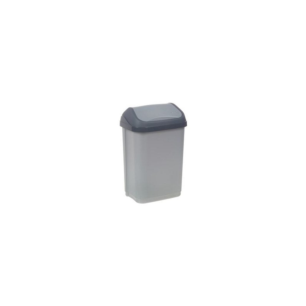 keeeper Poubelle "swantje", 10 litres, argent / graphite