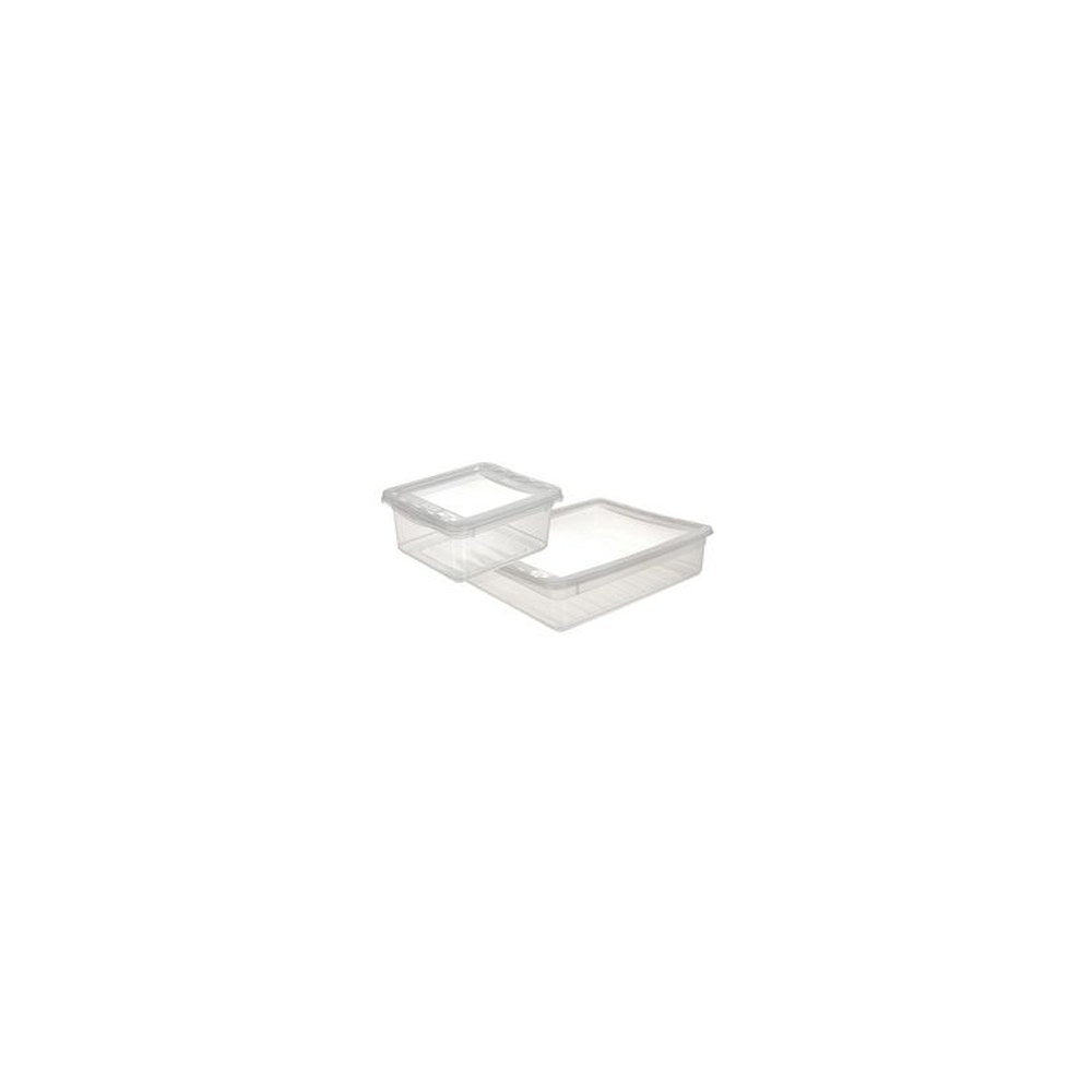 keeeper Boîte de rangement "bea", 18 L, PP, transparent