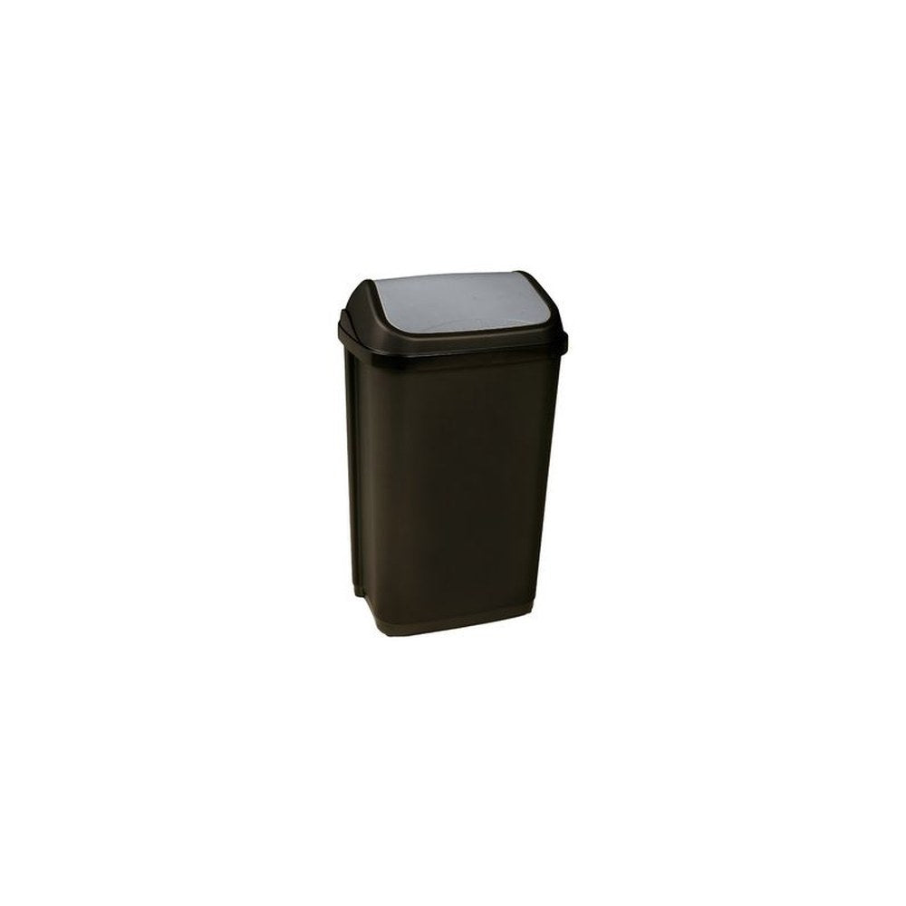 keeeper Poubelle "swantje", 50 litres, argent / anthracite