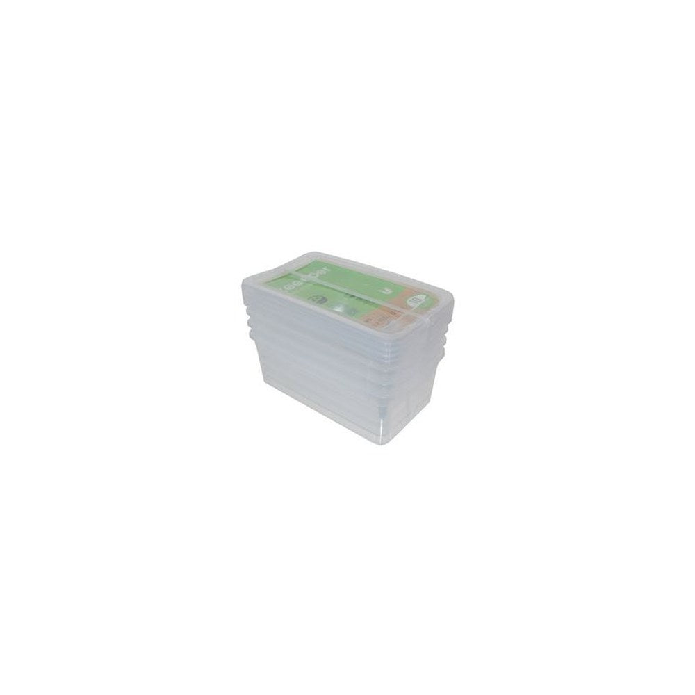 keeeper Set de rangement "bea", 3x 18 litres, PP, couvercle