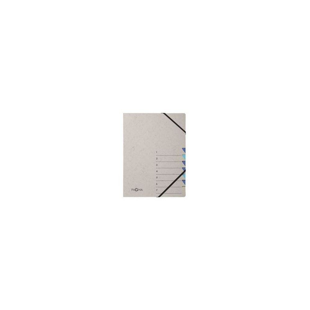 PAGNA Trieur "Easy Grey", A4, 7 compartiments, gris / bleu