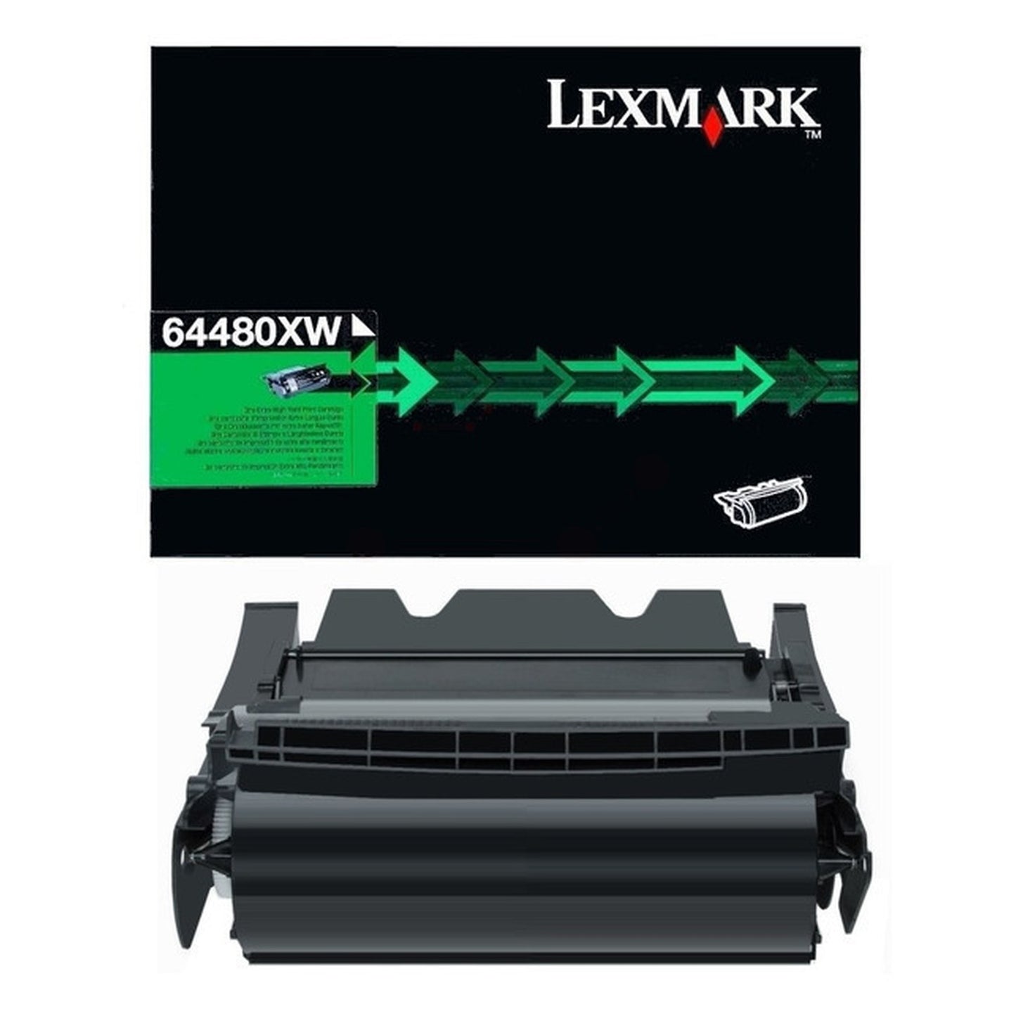 Toner d'origine Lexmark 64480XW - noir