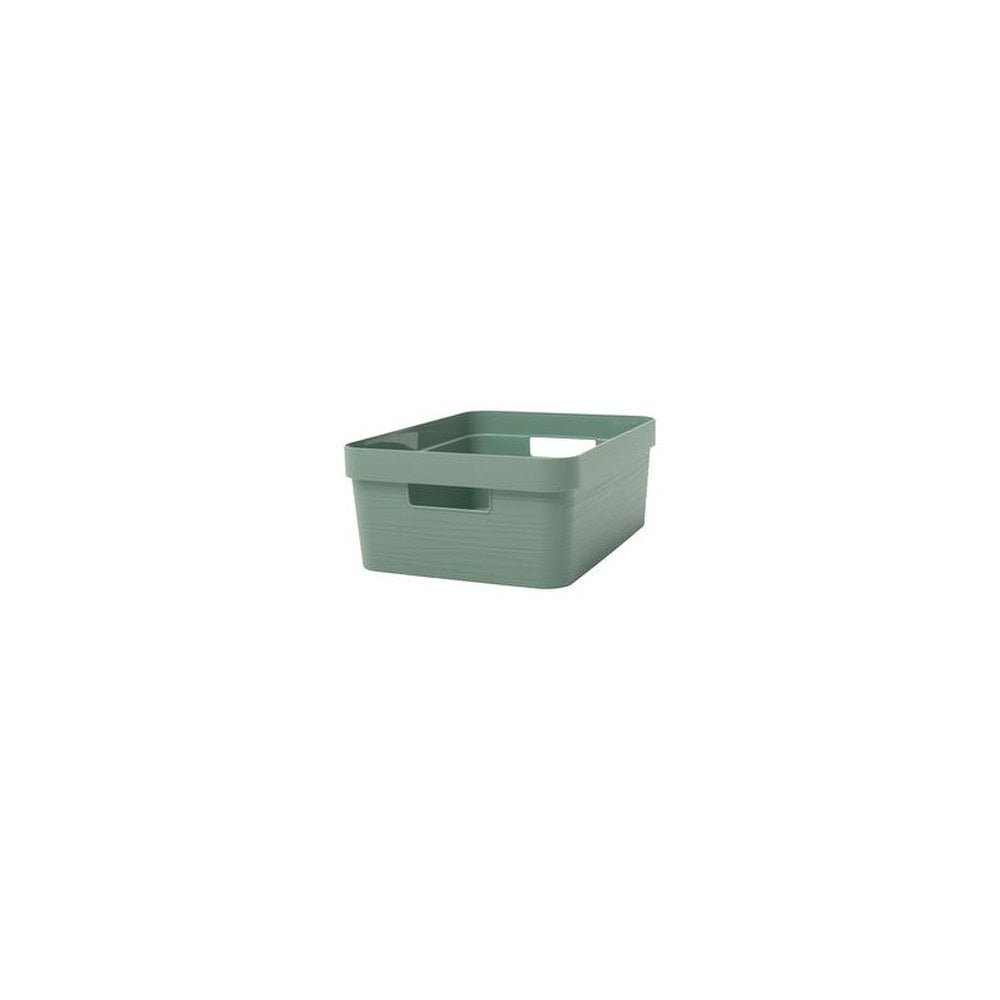 EDA Boîte de rangement STONE, 18 litres, PP, vert laurier