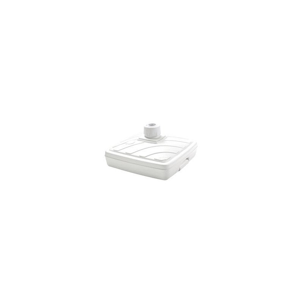 EDA Pied de parasol, plastique, carré, (L)565 mm, blanc