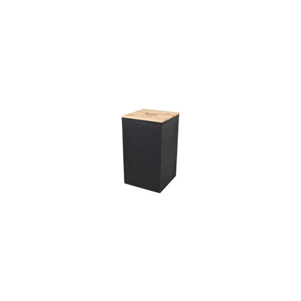 EDA Bac pour granulés de bois, 36 litres, noir