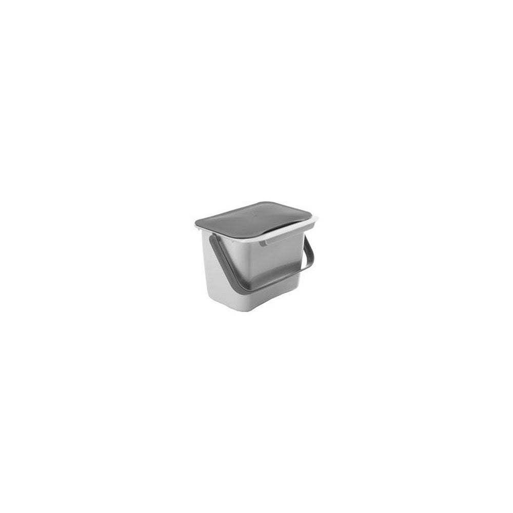 metaltex Poubelle bio Bintex, avec couvercle, gris