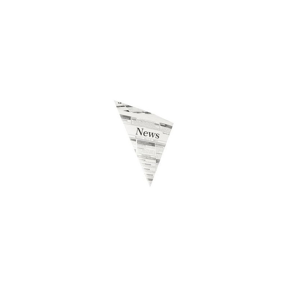 PAPSTAR Cornet "Newsprint", 270 x 190 x 190 mm