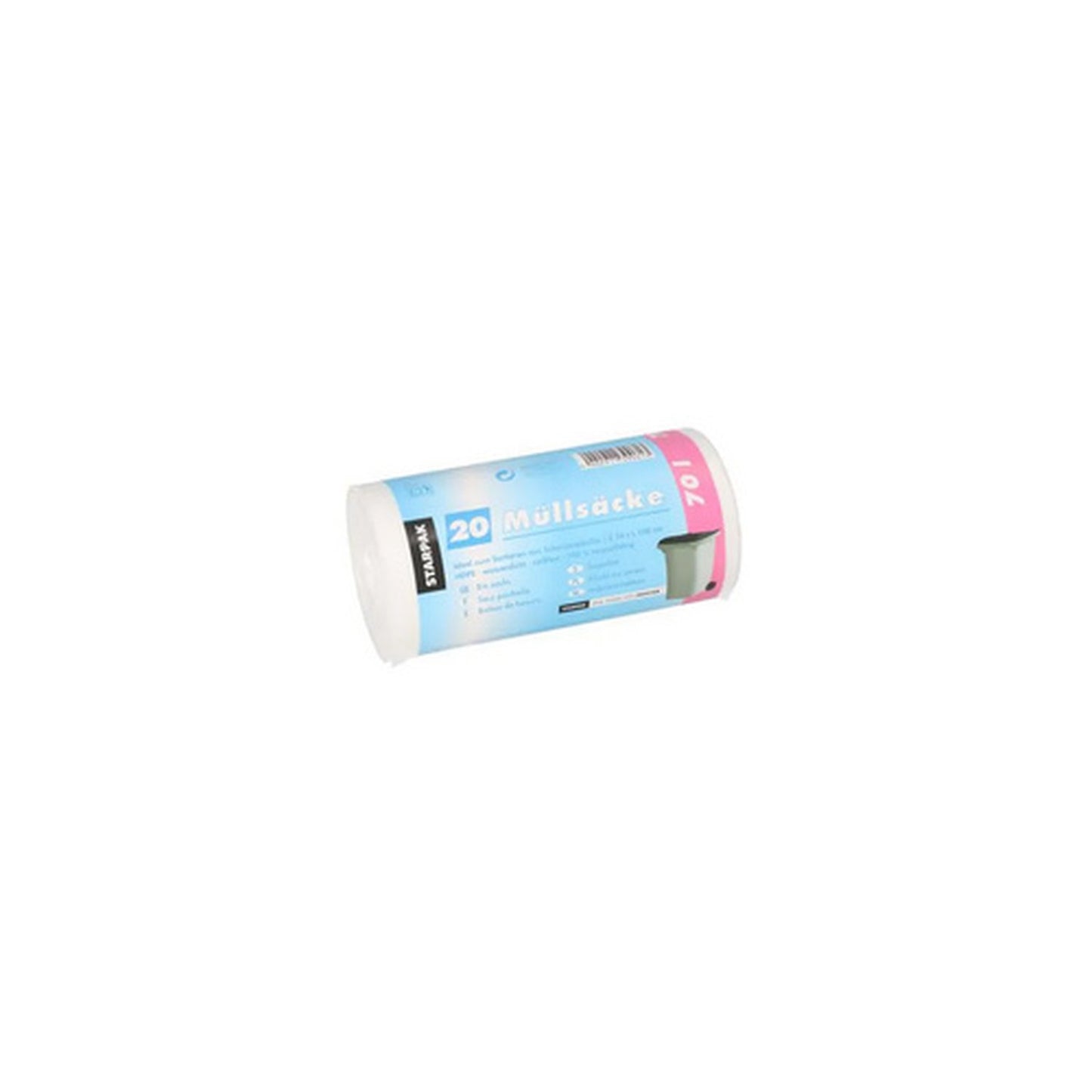 STARPAK Sac poubelle HDPE, 70 litres, transparent