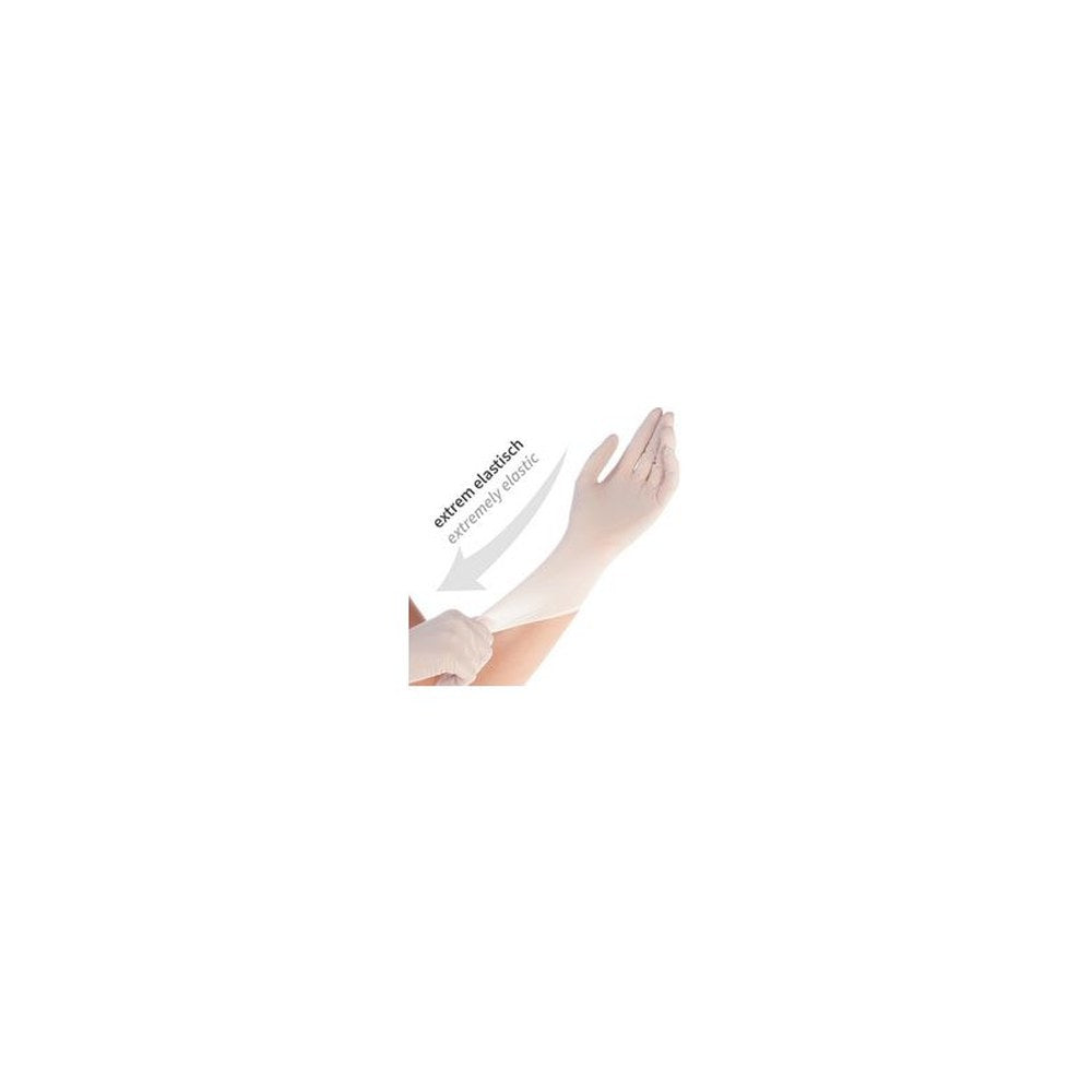 HYGOSTAR Gant en nitrile SAFE SUPER STRETCH, M, blanc