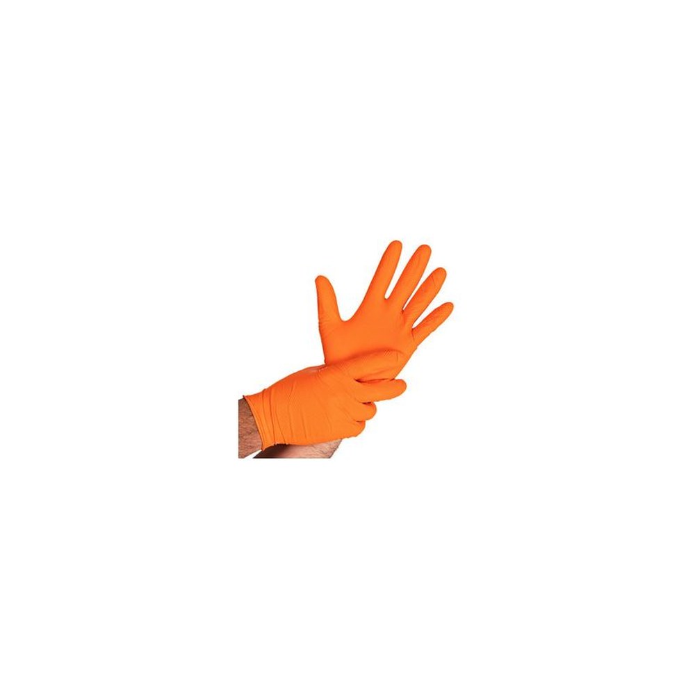 HYGOSTAR Gant en nitrile "POWER GRIP", L, orange