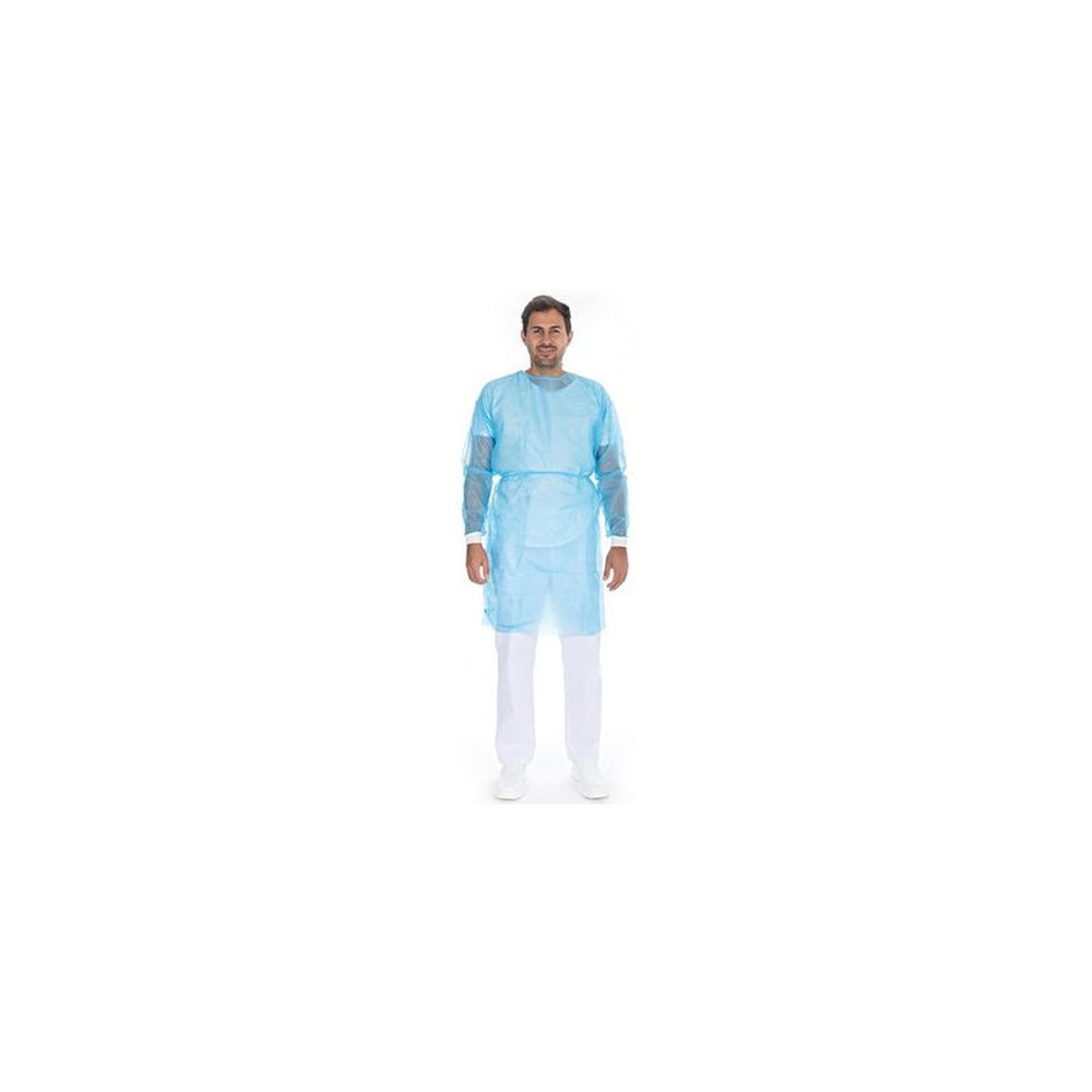 HYGOSTAR Sur-blouse en PP pour visiteurs/patients/personnel x10