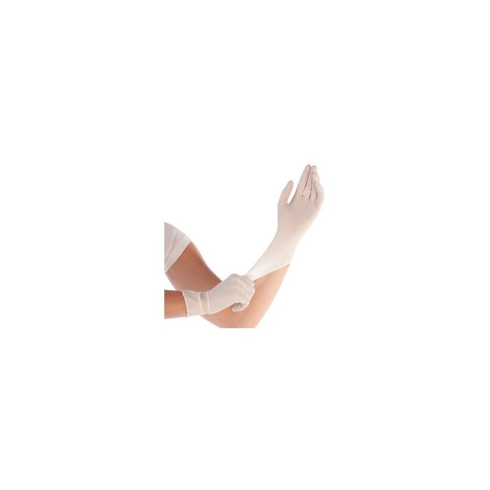 HYGOSTAR Gant synthétique Elastic, L, sans poudre, blanc