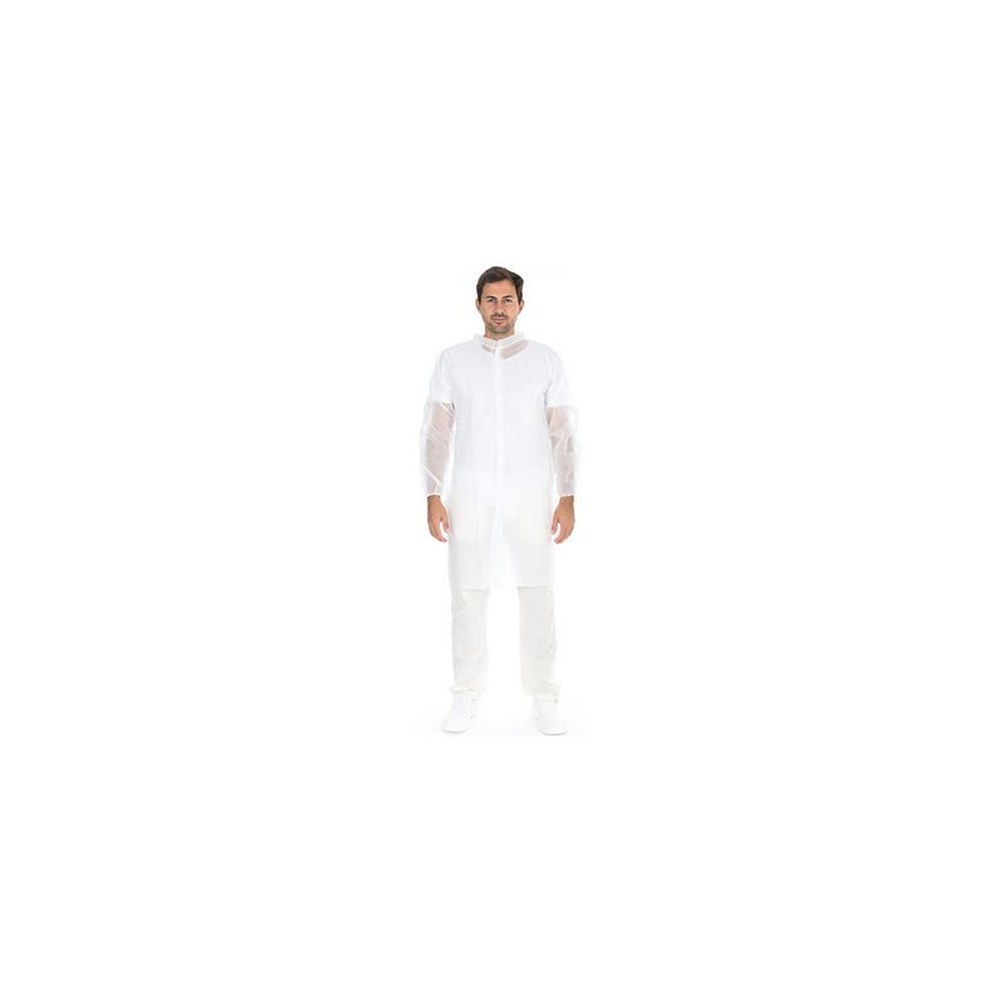 HYGOSTAR Blouse visiteur avec fermeture autoagrippante, L x50