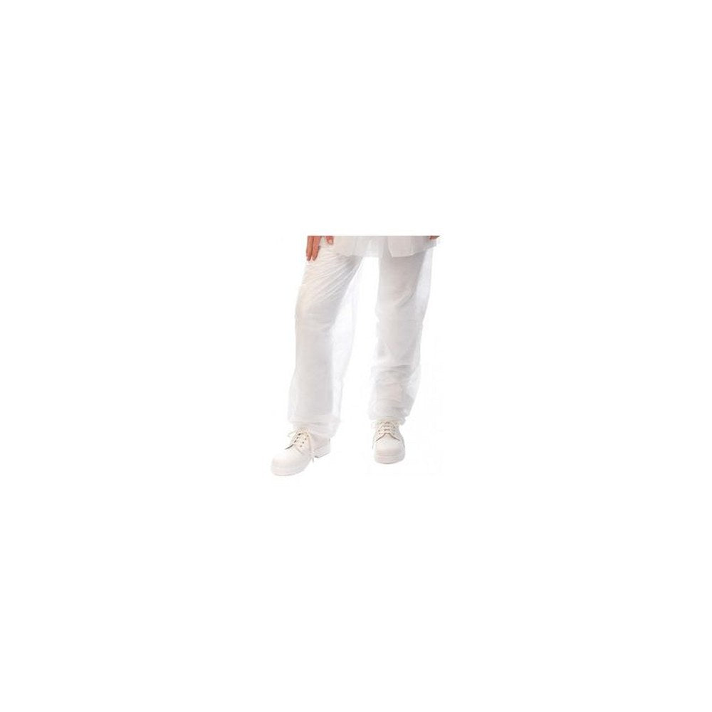 HYGOSTAR Pantalon à usage unique, en PP non tissé, blanc, XL