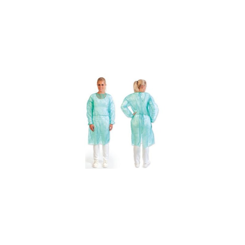 HYGOSTAR Blouse PP avec élastique aux manches, L, vert x10