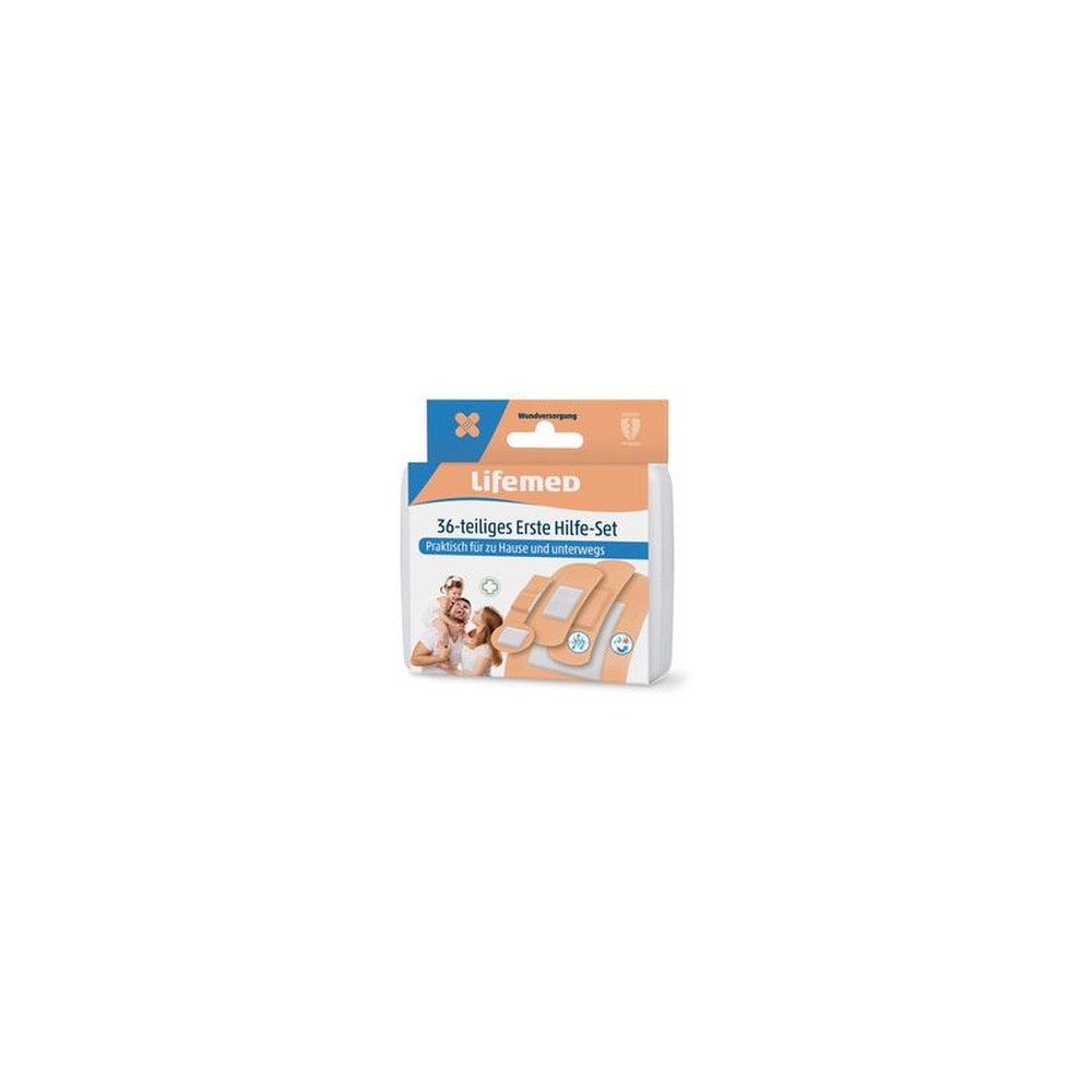 Lifemed Kit de pansements de premiers secours, 36 pièces