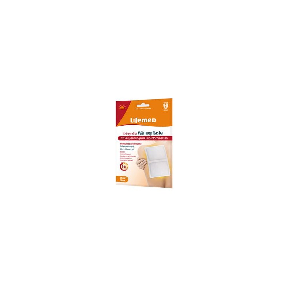 Lifemed Patch chauffant, 190 x 130 mm, blanc