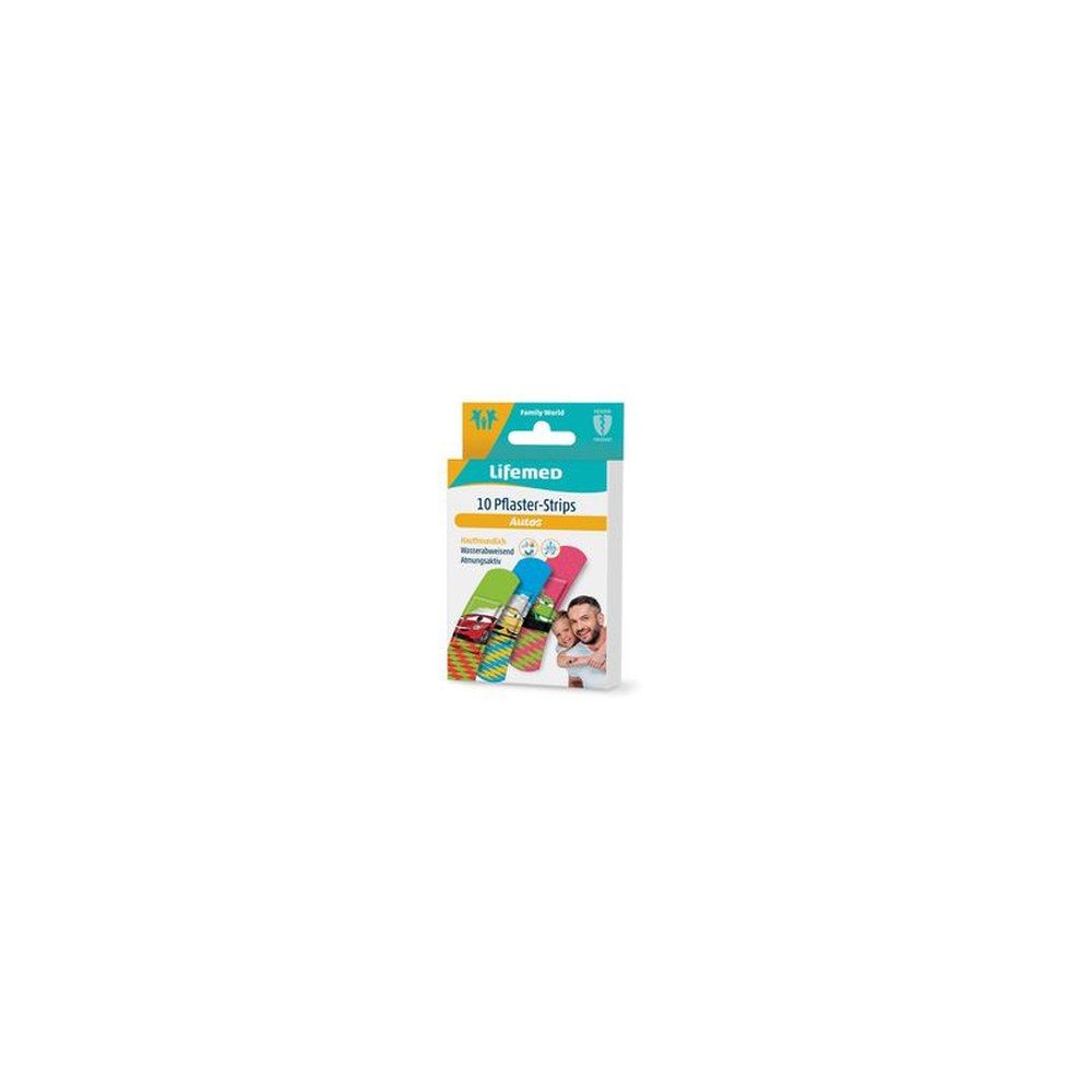 Lifemed Pansement pour enfants "Voitures", paquet de 10