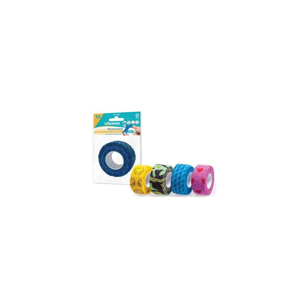 Lifemed Bande cohésive, auto-adhésive, assorti