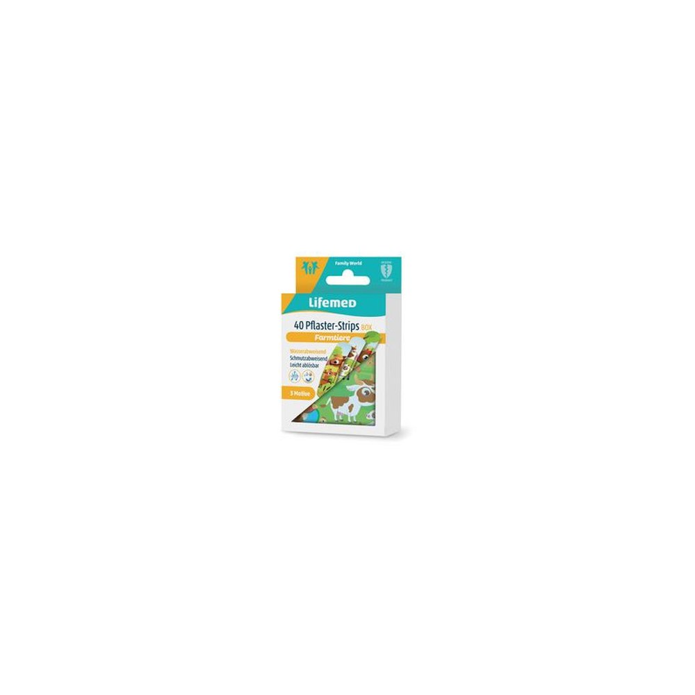 Lifemed Pansement pour enfants "Animaux", 40, boîte en métal