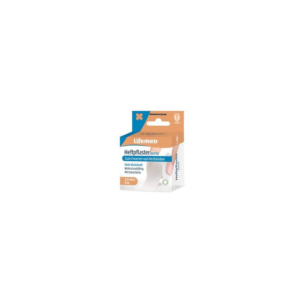 Lifemed Sparadrap "Classic", blanc, 25 mm x 5,0 m