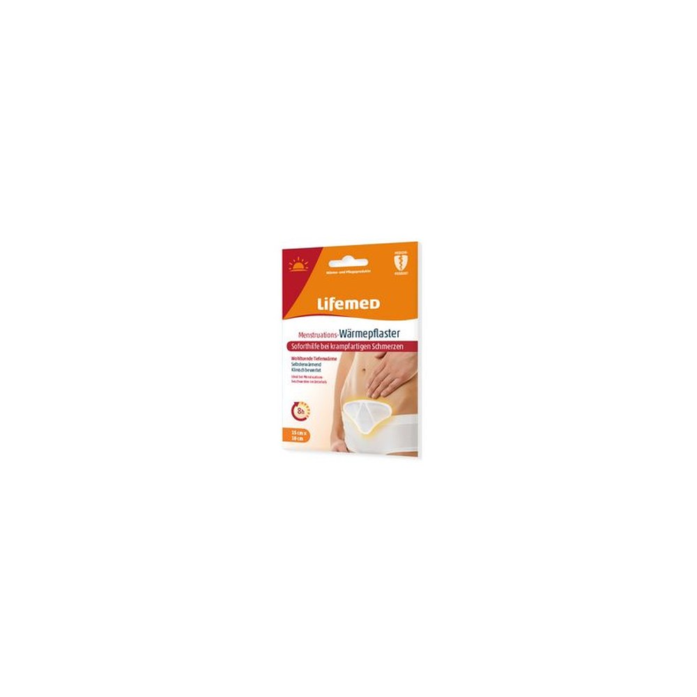 Lifemed Patch chauffant pour règles douloureuses, blanc