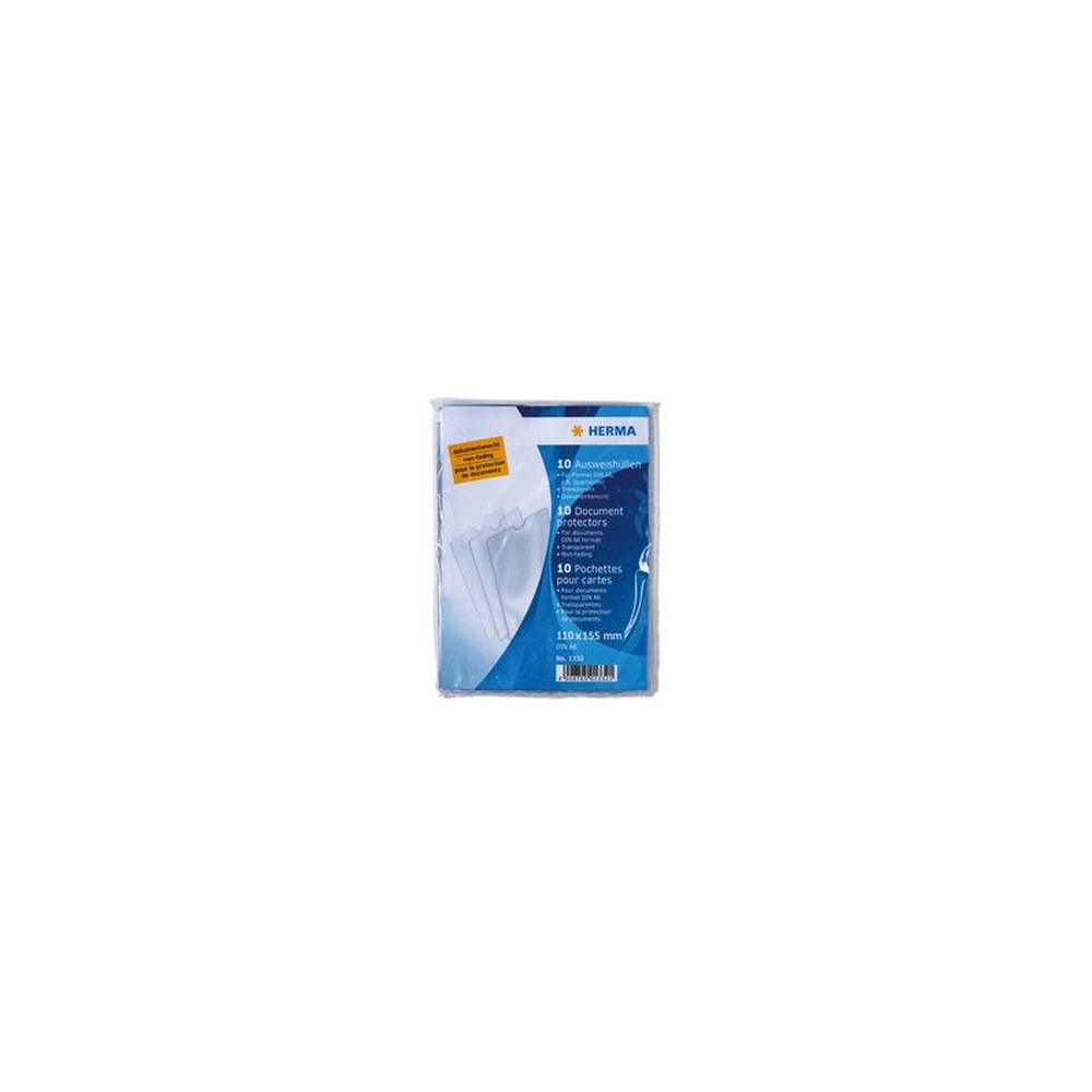 HERMA Pochette pour carte, PP, 1 poche, 58 x 87 mm, pack