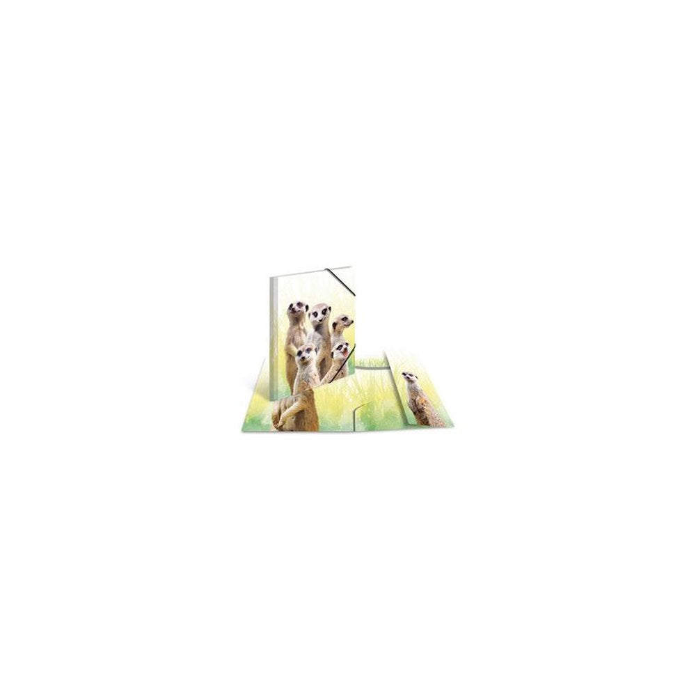 HERMA Chemise à élastiques Animaux exotiques, A4, suricates