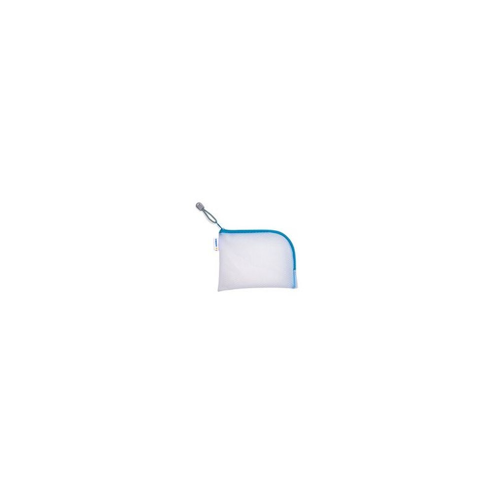HERMA Pochette à fermeture à zip "Mesh Bags", A7, bleu